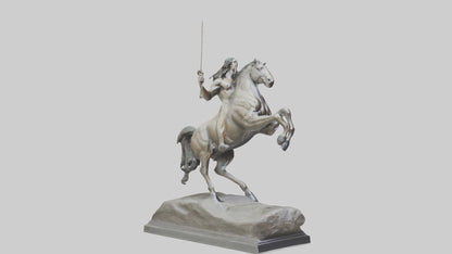 3D model Centaur statue model VR / AR / low-poly