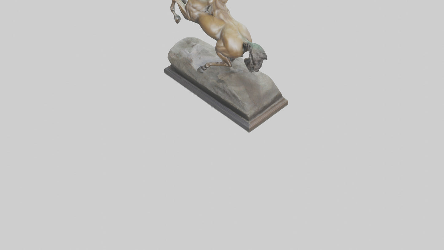 3D model Centaur statue model VR / AR / low-poly