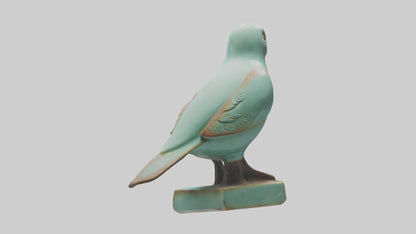 Ceramic Bird statue model 3D model