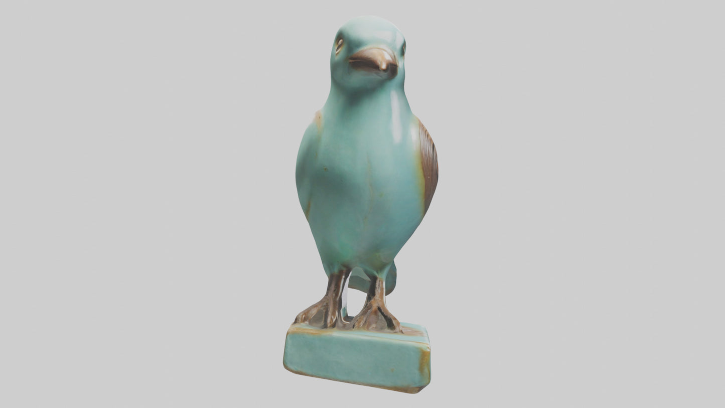 Ceramic Bird statue model 3D model