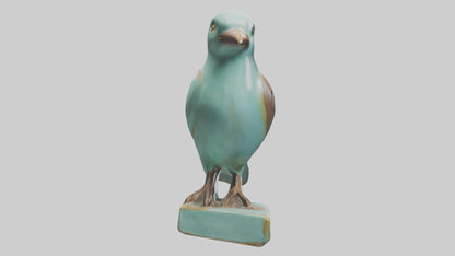 Ceramic Bird statue model 3D model