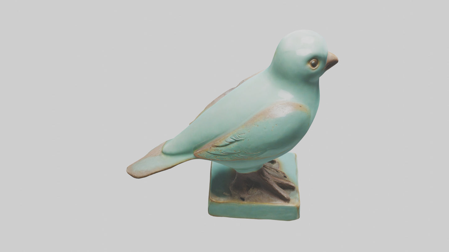 Ceramic Bird statue model 3D model