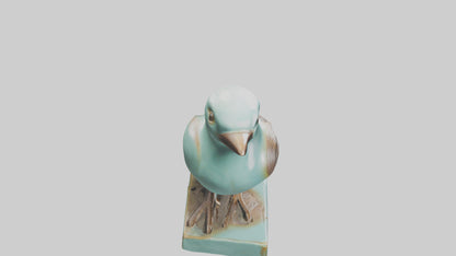 Ceramic Bird statue model 3D model