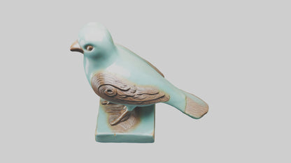 Ceramic Bird statue model 3D model