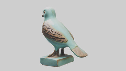 Ceramic Bird statue model 3D model