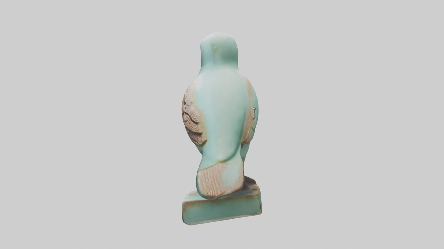 Ceramic Bird statue model 3D model