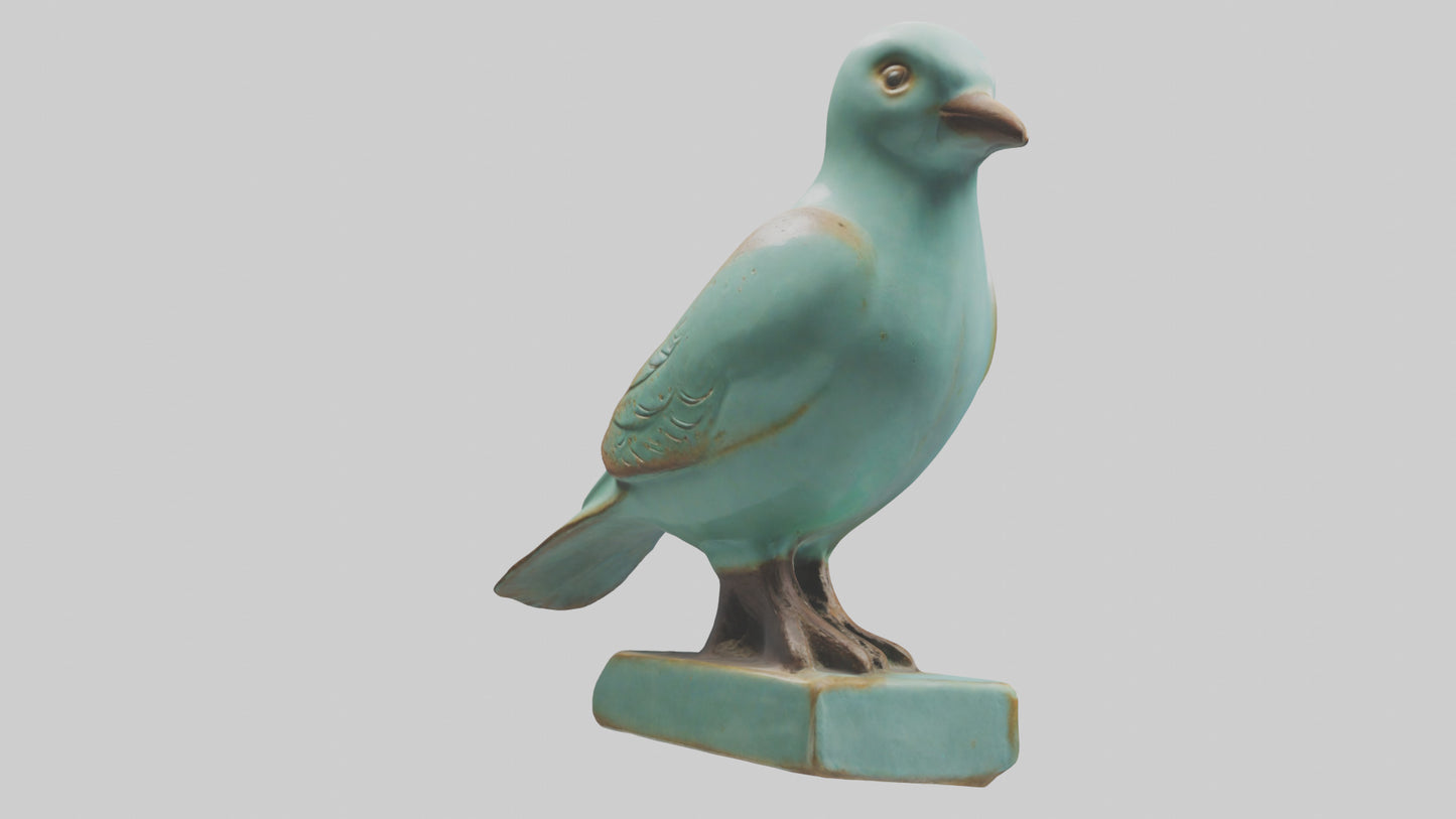Ceramic Bird statue model 3D model