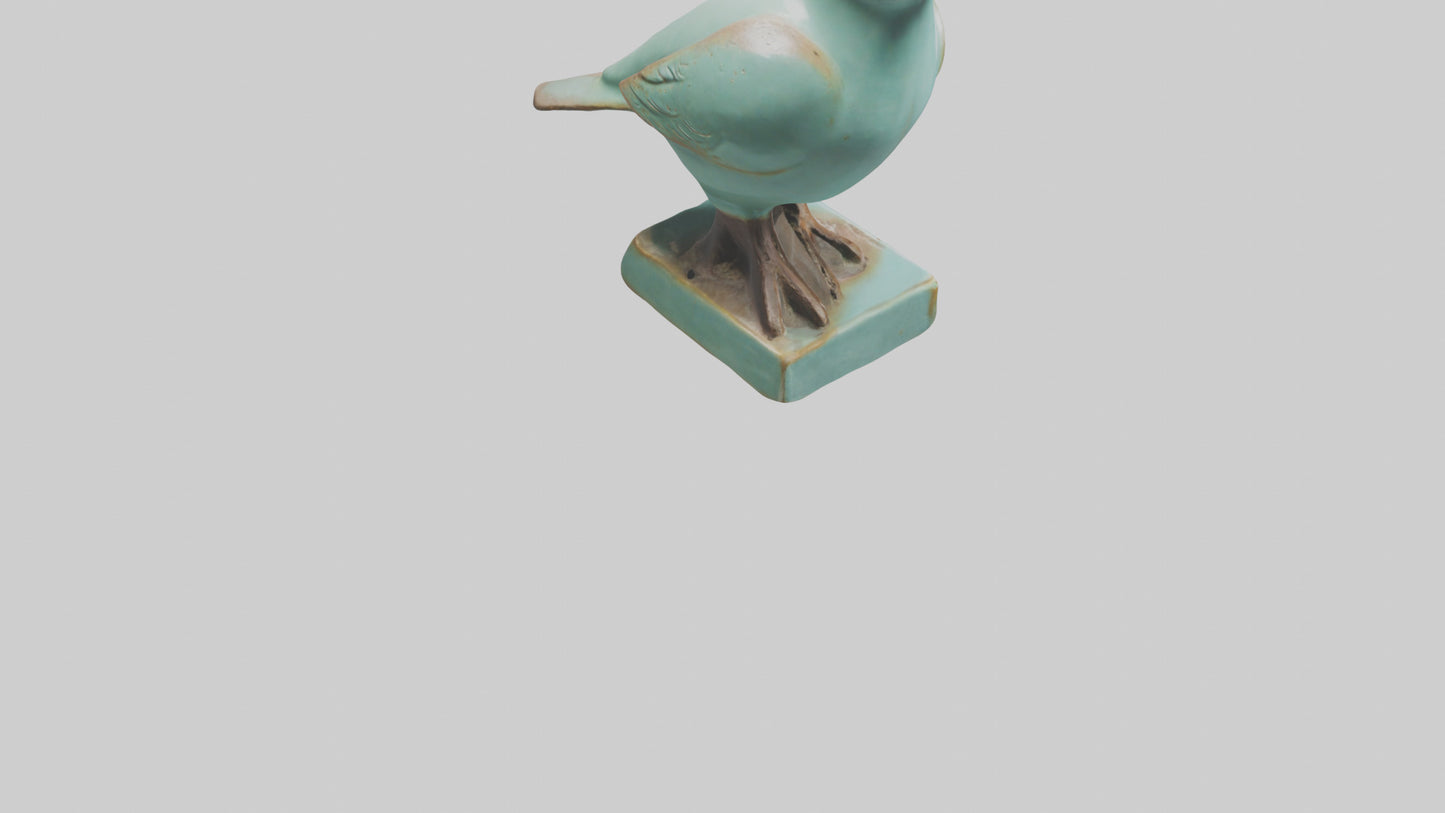 Ceramic Bird statue model 3D model