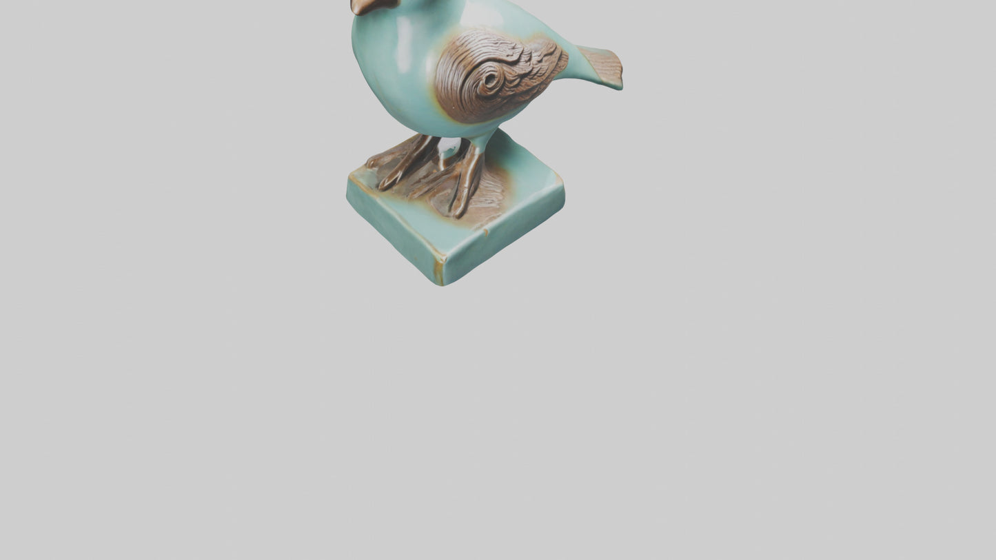 Ceramic Bird statue model 3D model