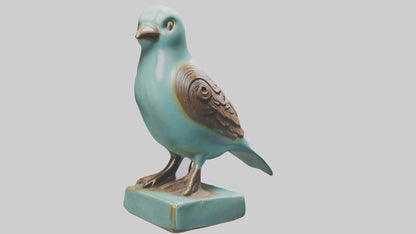 Ceramic Bird statue model 3D model