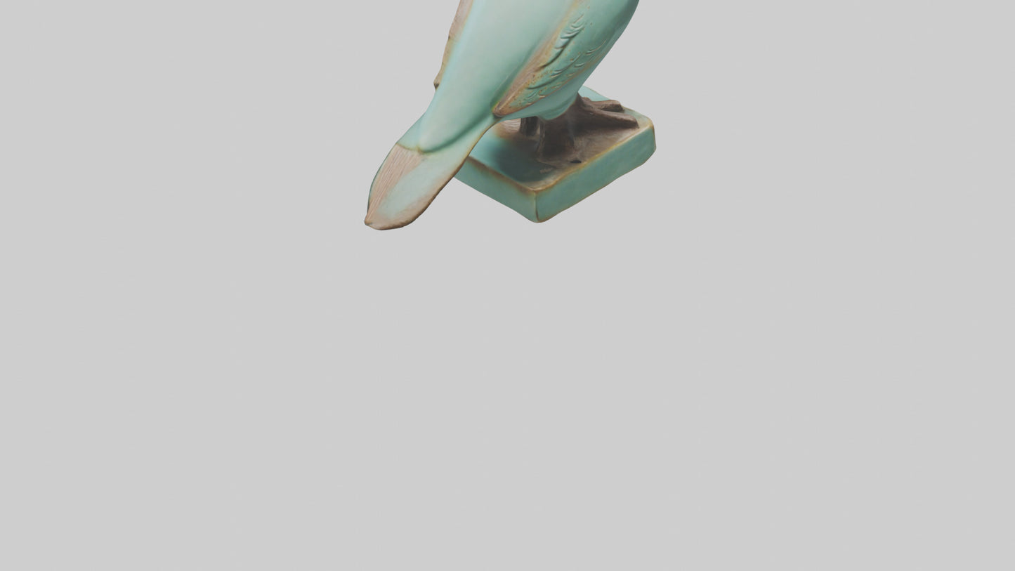 Ceramic Bird statue model 3D model