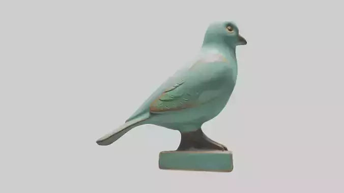Ceramic Bird statue model 3D model