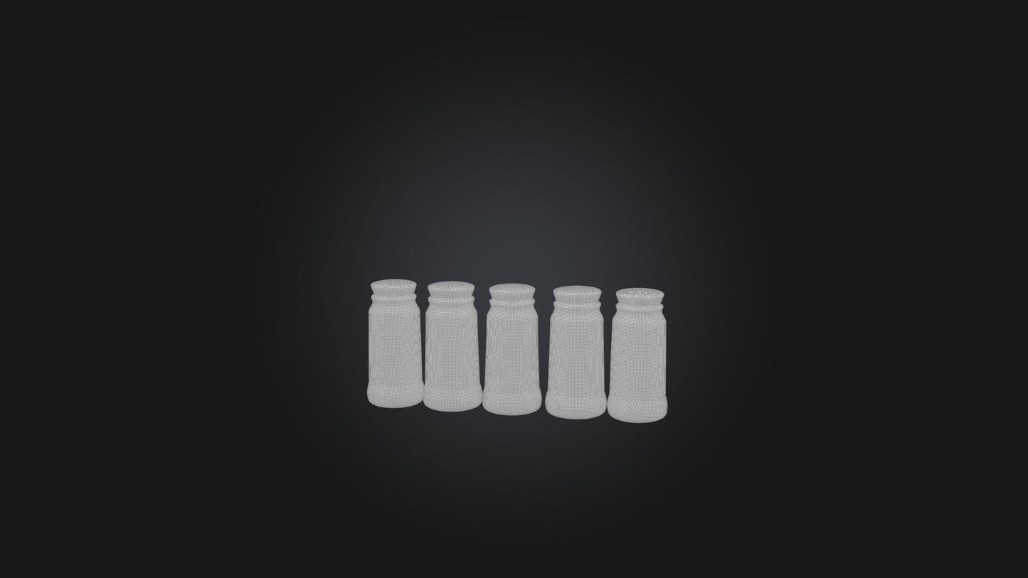 3D model Ceramic Spice Jars VR / AR / low-poly