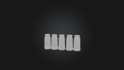 3D model Ceramic Spice Jars VR / AR / low-poly