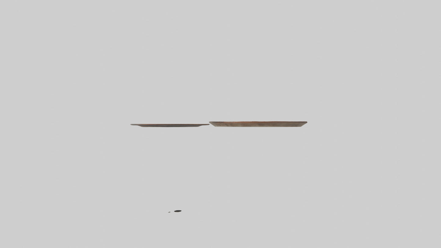 Ceramic Wall Plates VR / AR / low-poly