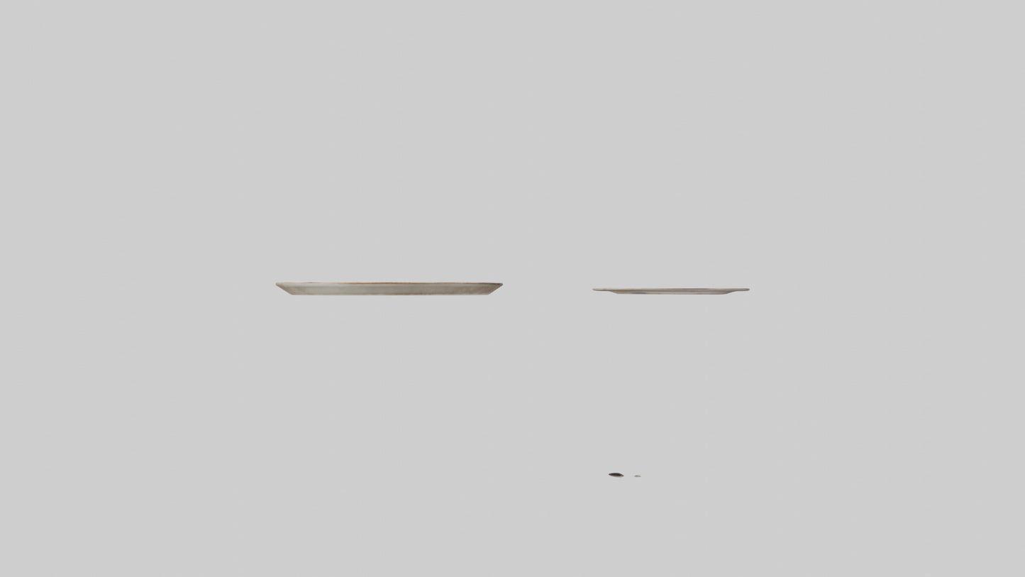 Ceramic Wall Plates VR / AR / low-poly