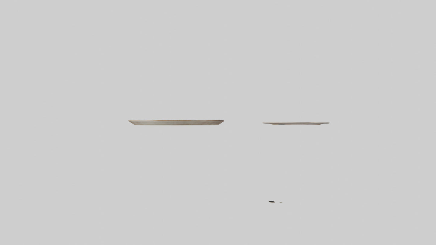 Ceramic Wall Plates VR / AR / low-poly