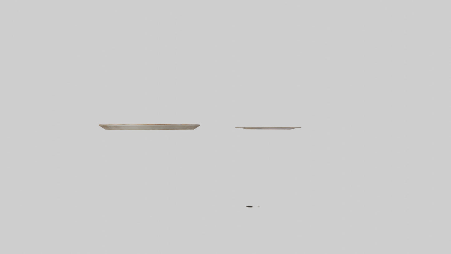 Ceramic Wall Plates VR / AR / low-poly