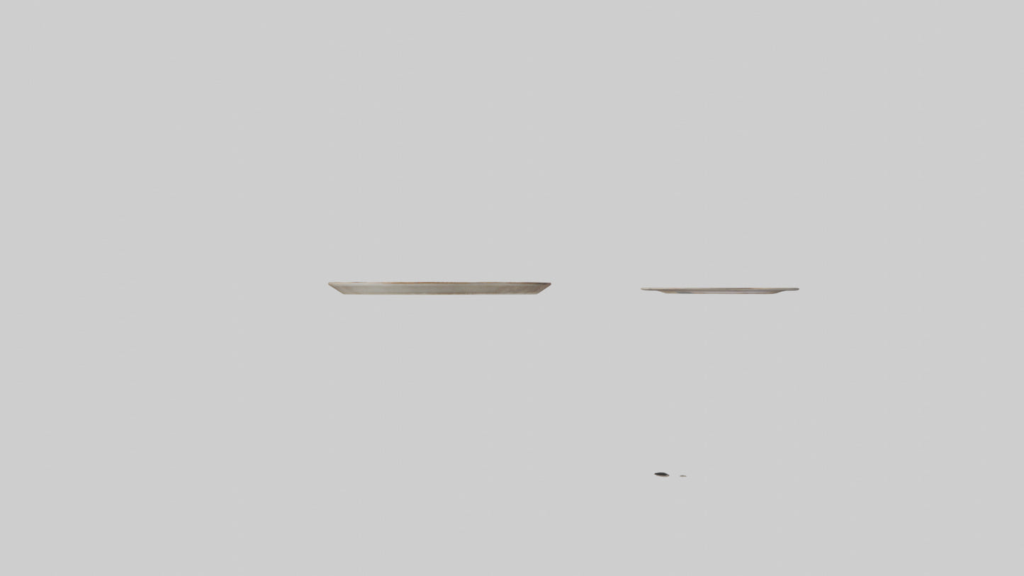 Ceramic Wall Plates VR / AR / low-poly