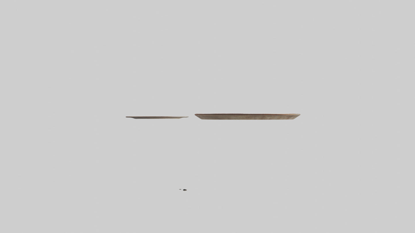 Ceramic Wall Plates VR / AR / low-poly