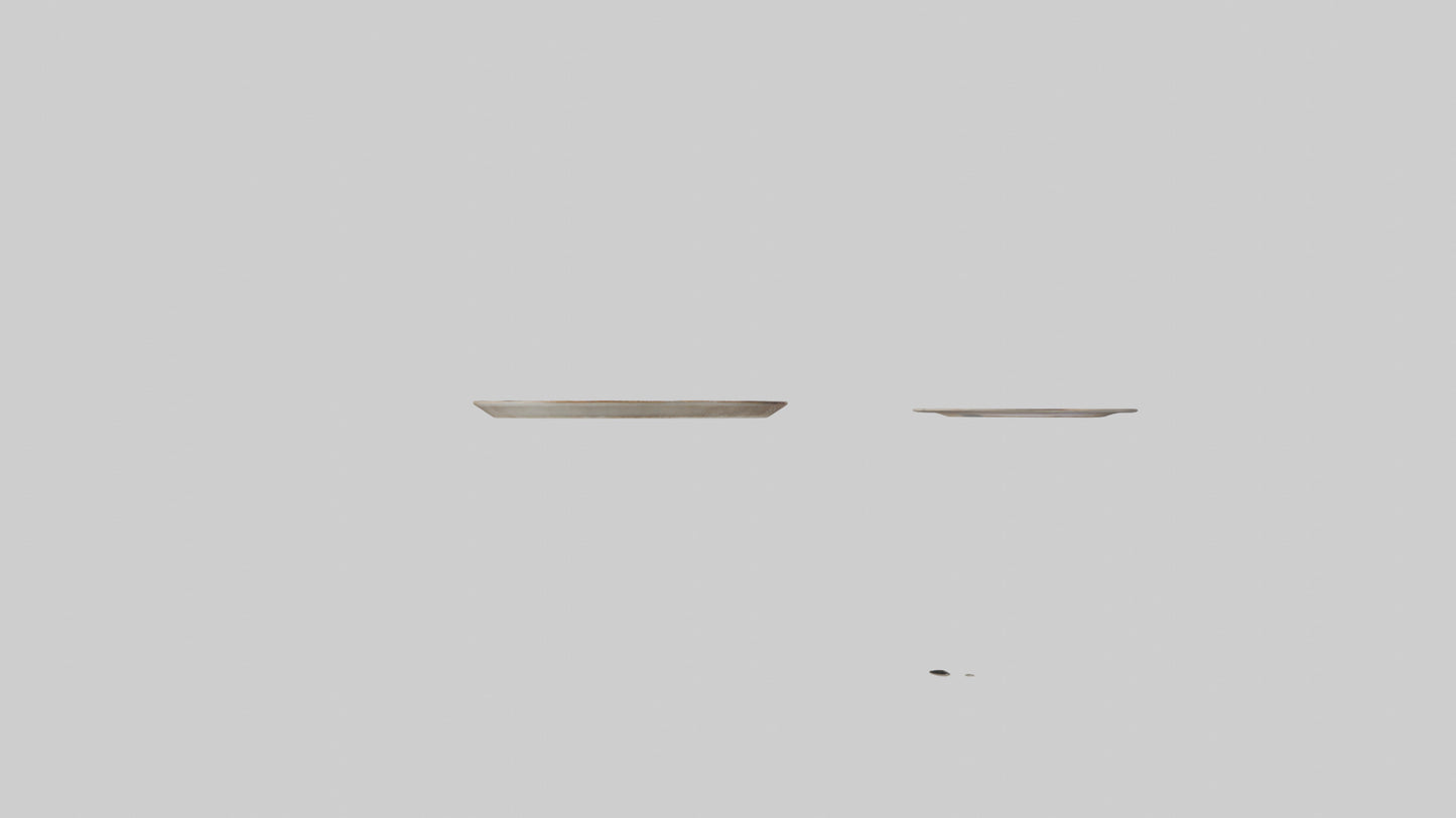 Ceramic Wall Plates VR / AR / low-poly