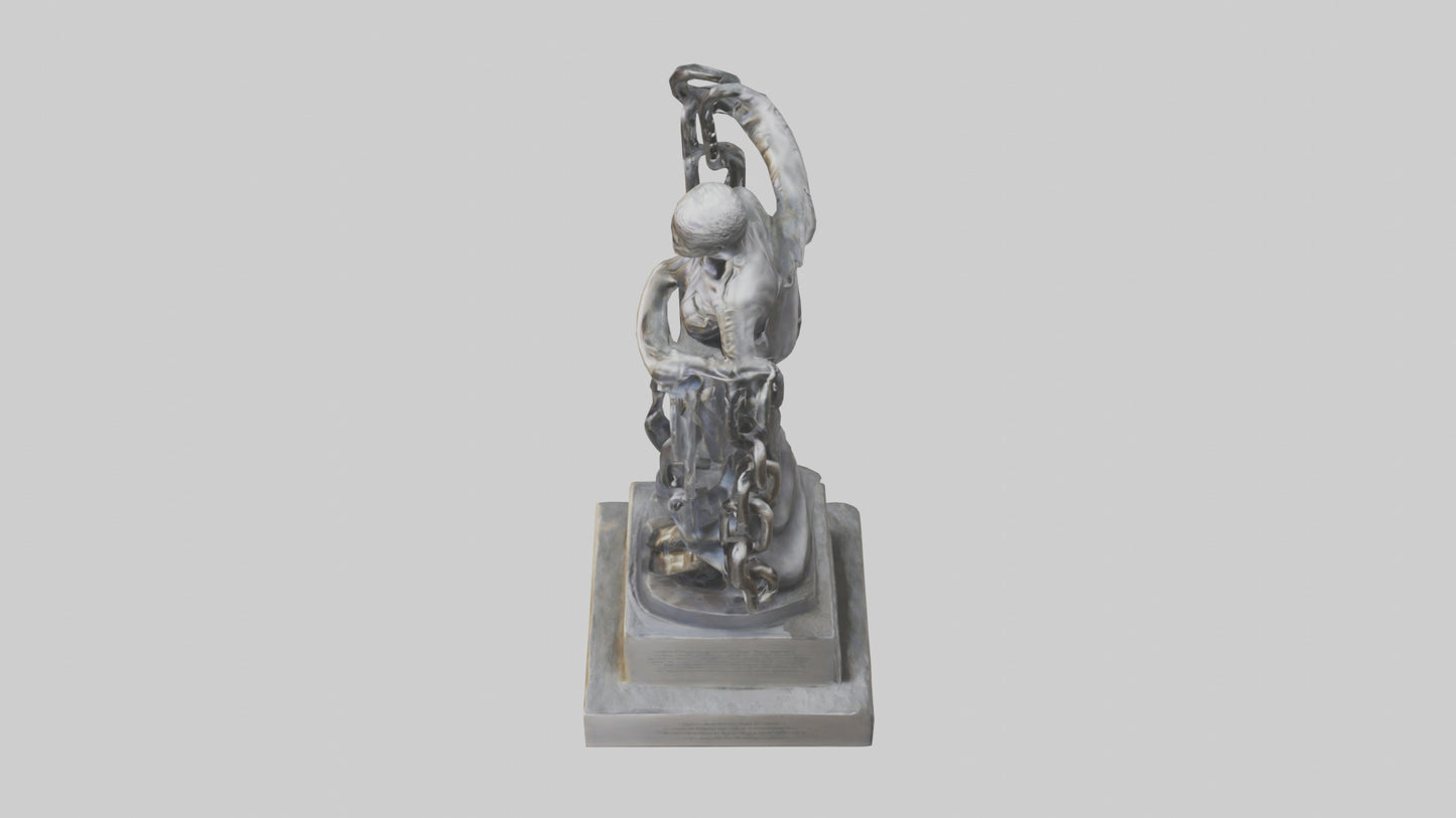 Chain of Freedom Statue Model VR / AR / low-poly