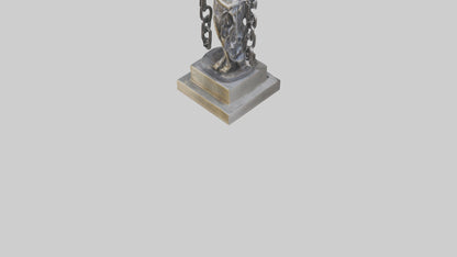Chain of Freedom Statue Model VR / AR / low-poly