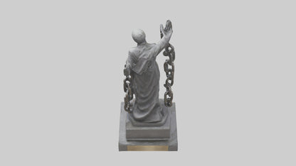 Chain of Freedom Statue Model VR / AR / low-poly