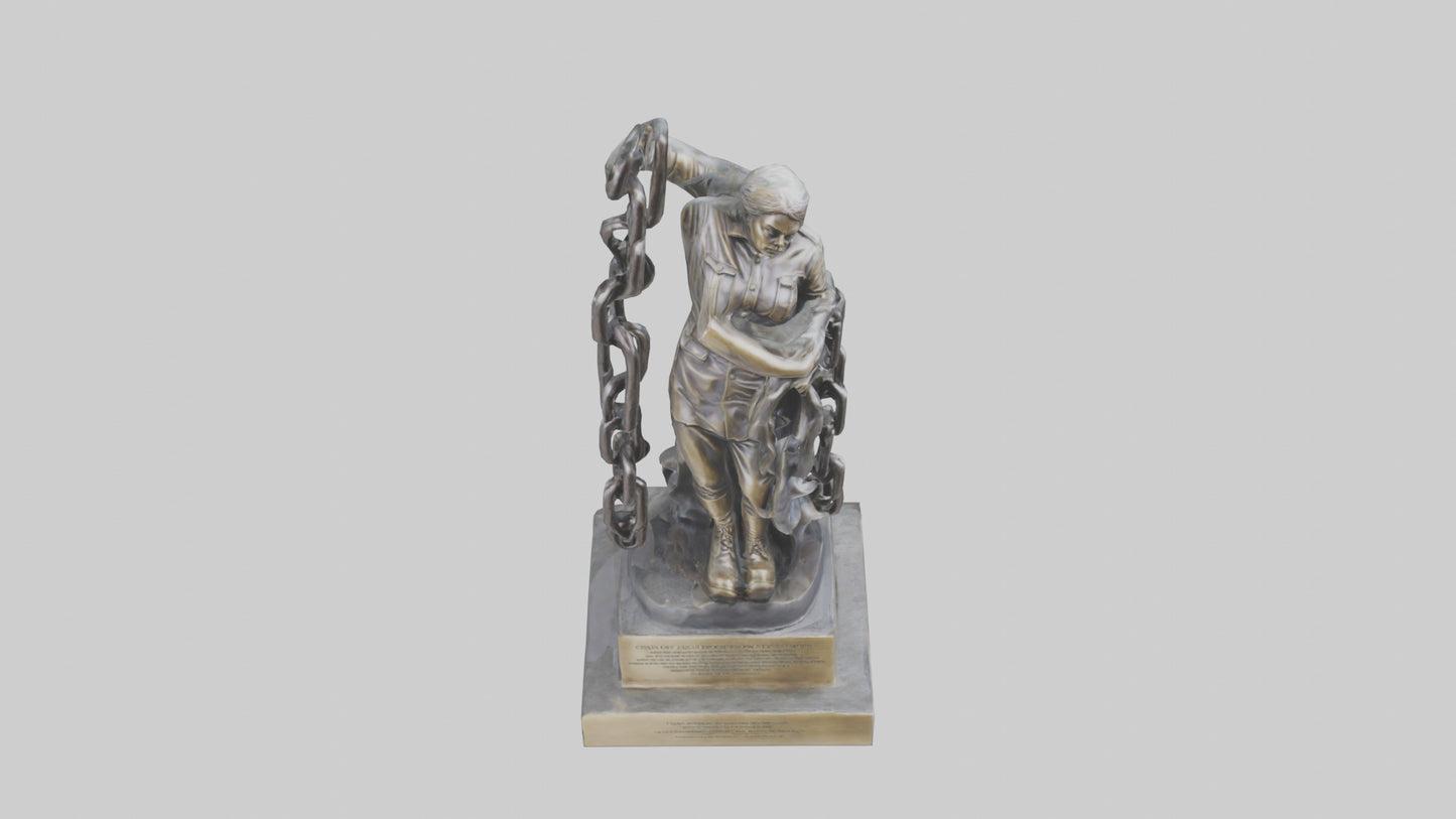 Chain of Freedom Statue Model VR / AR / low-poly
