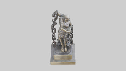 Chain of Freedom Statue Model VR / AR / low-poly