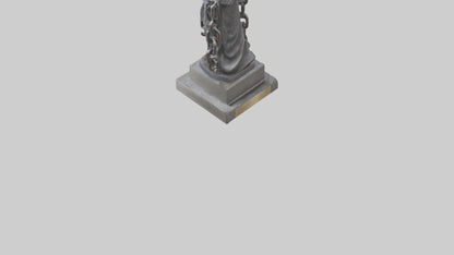 Chain of Freedom Statue Model VR / AR / low-poly