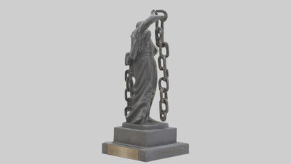 Chain of Freedom Statue Model VR / AR / low-poly