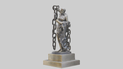 Chain of Freedom Statue Model VR / AR / low-poly