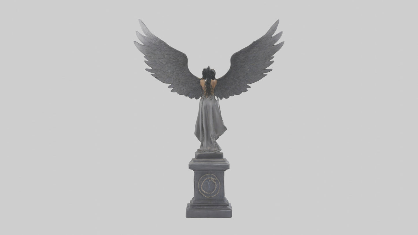 Chained demon model VR / AR / low-poly