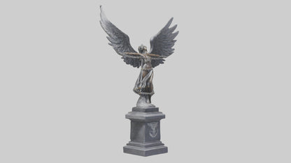 Chained demon model VR / AR / low-poly