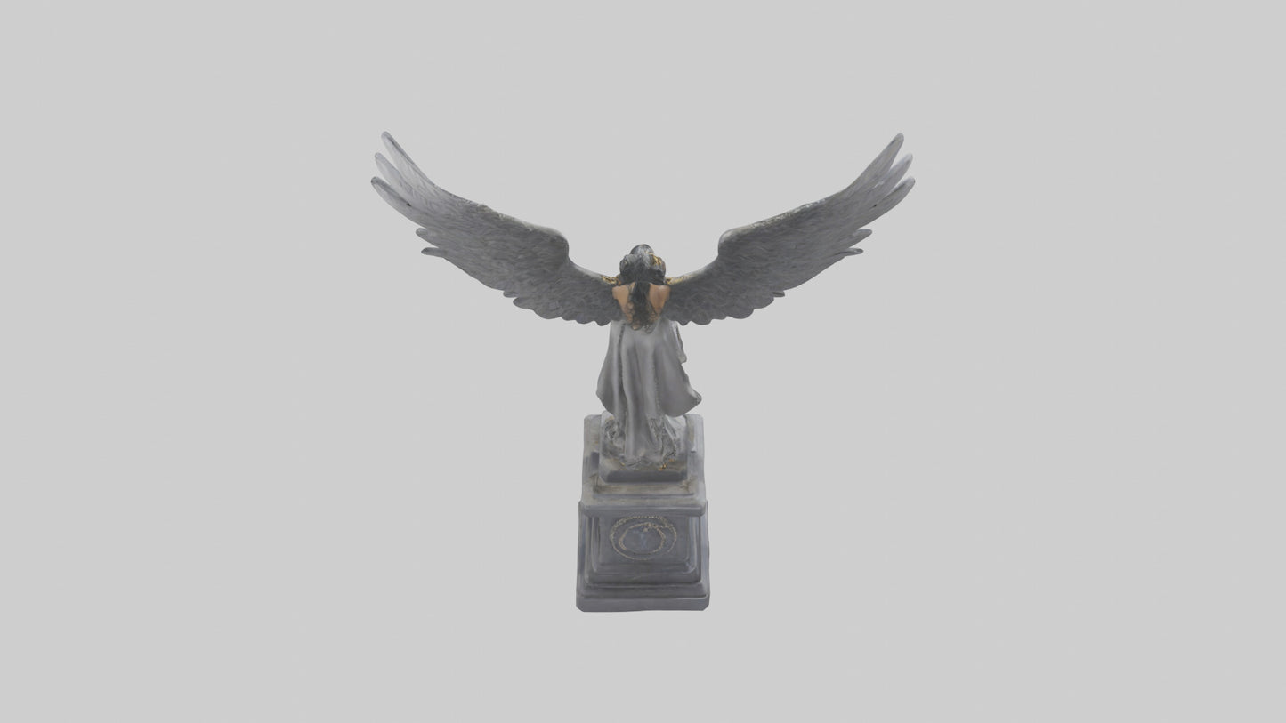 Chained demon model VR / AR / low-poly