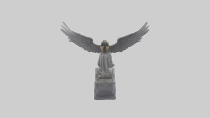 Chained demon model VR / AR / low-poly