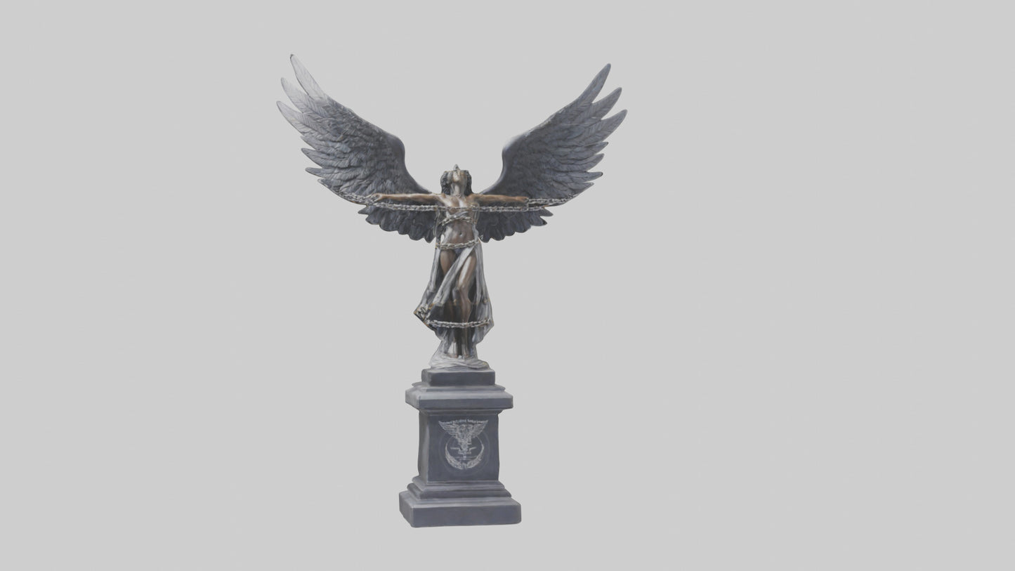 Chains to Wings statue model 2 3D model
