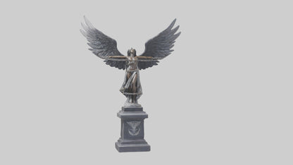 Chains to Wings statue model 2 3D model