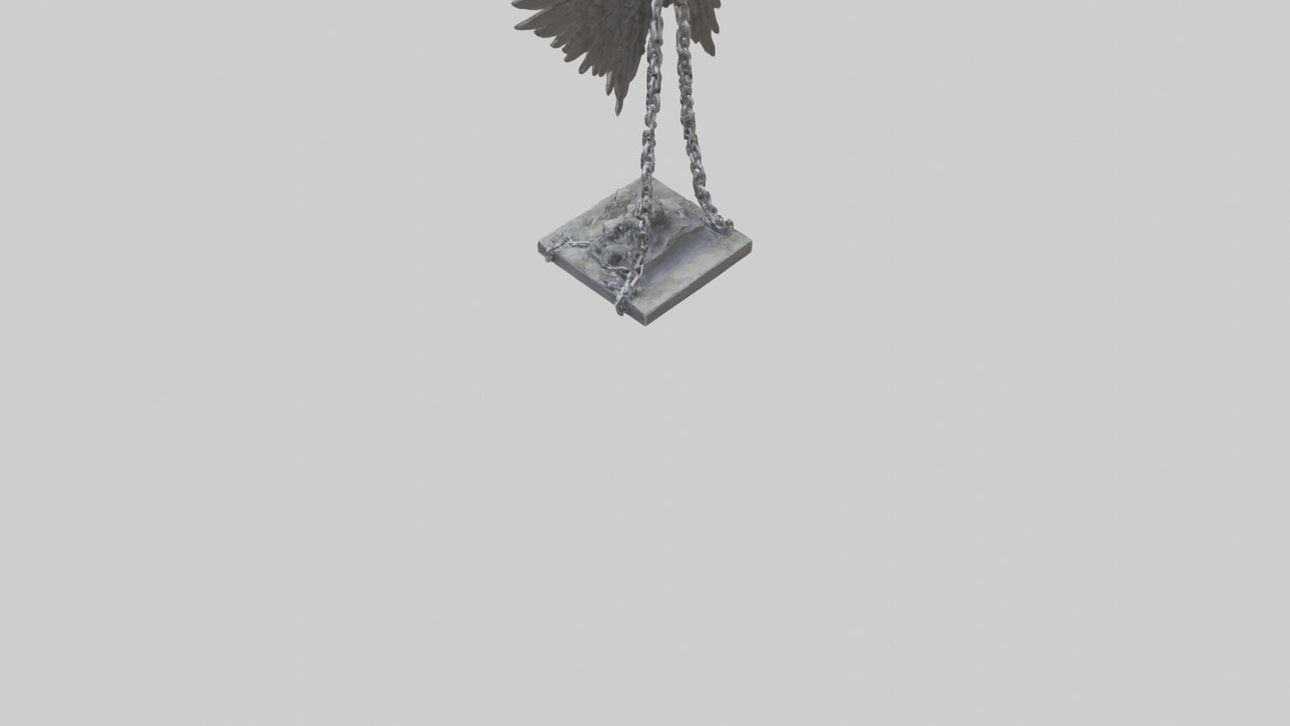 Chains to Wings statue model 2 3D model