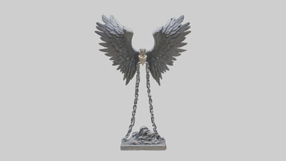 Chains to Wings statue model 2 3D model