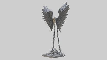 Chains to Wings statue model 2 3D model