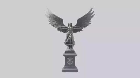 Chains to Wings statue model 2 3D model