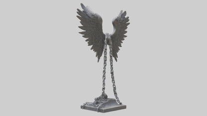 Chains to Wings statue model 2 3D model