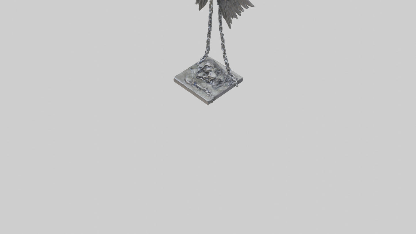 Chains to Wings statue model 2 3D model