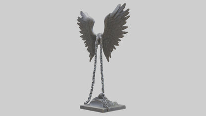 Chains to Wings statue model 2 3D model
