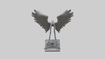 Chains to Wings statue model 2 3D model