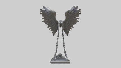Chains to Wings statue model 2 3D model