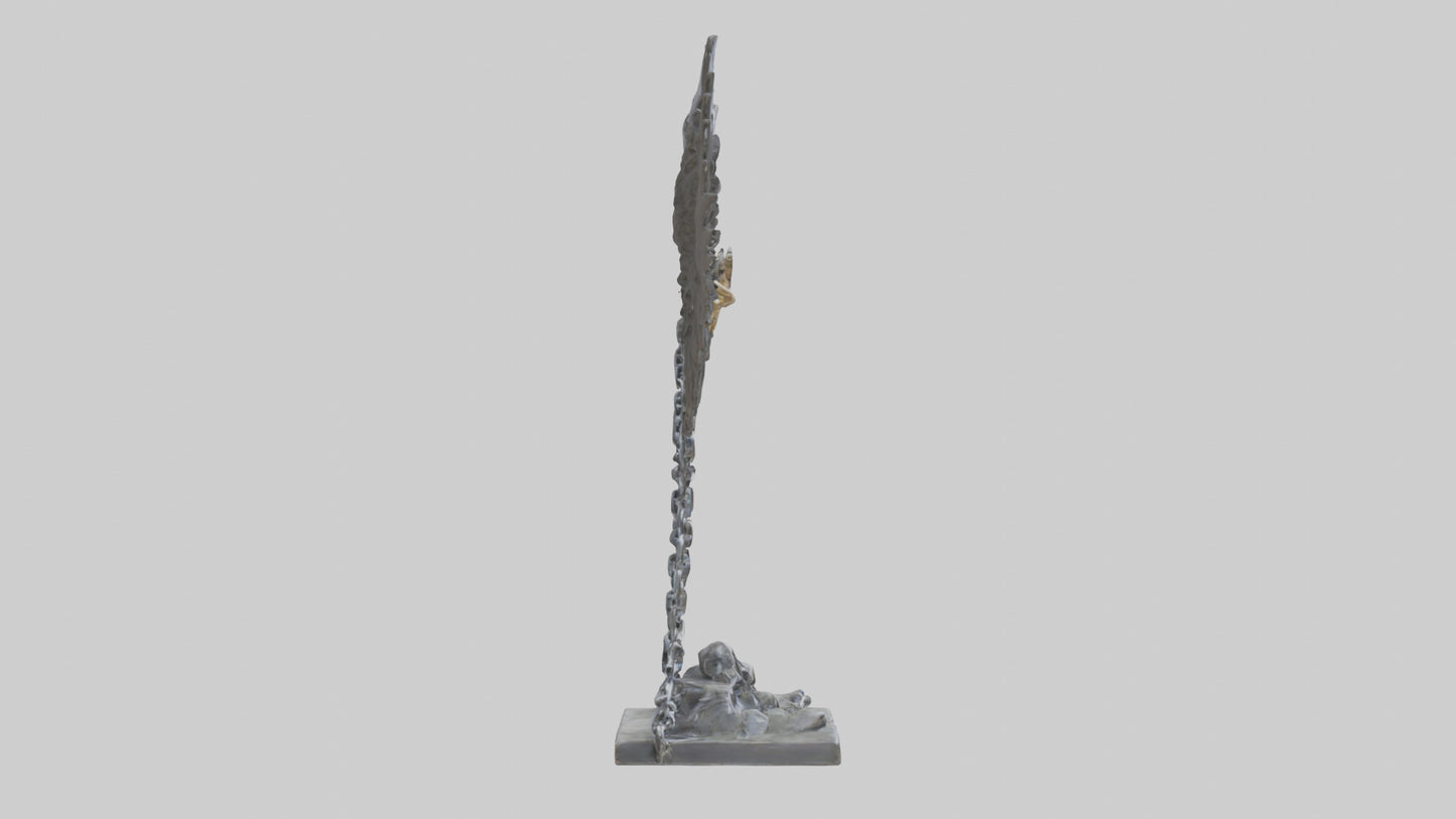 Chains to Wings statue model 2 3D model