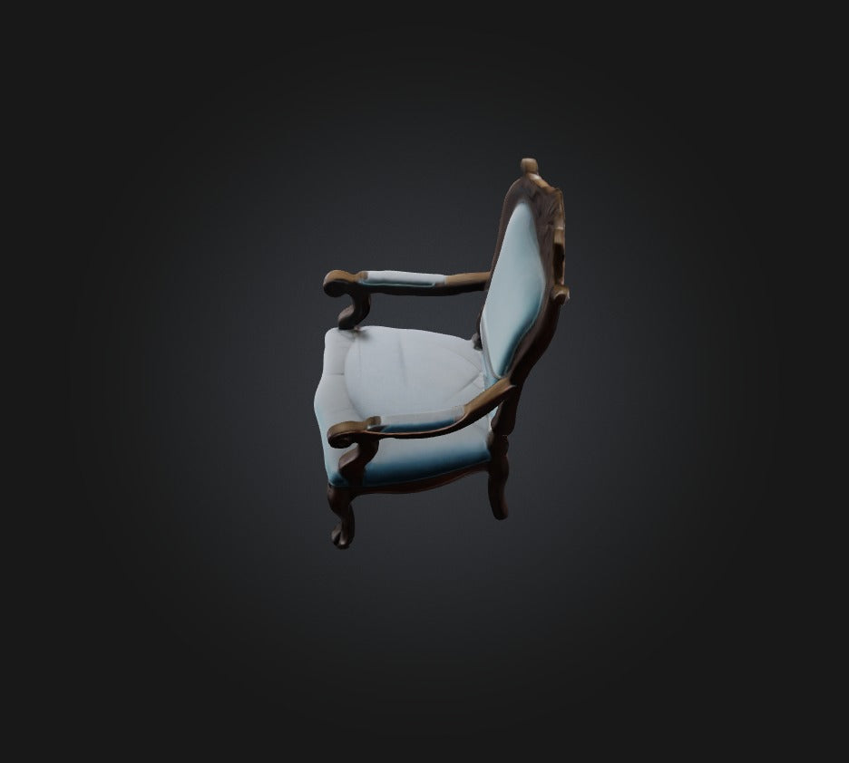 3D model chair  VR / AR / low-poly